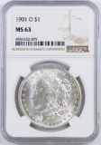 1901 O Morgan Silver Dollar (NGC) MS63.