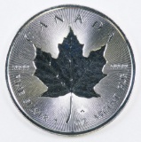 2018 Canada $5 Maple Leaf One Ounce .9999 Fine Silver.