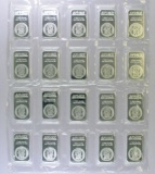 Group of (20) APMEX One Ounce .999 Fine Silver Ingots / Bars.