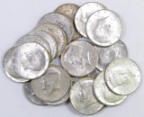 Group of (20) 90% 1964 Kennedy Silver Half Dollars.