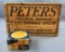 Vintage Peters Ammunition Crate with Shotgun Shells