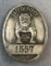 Vintage Safety First Avery Bulldog Line Badge/pin