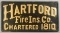 Reproduction Hartford Fire Ins. Co. Metal Sign