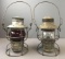 Group of 2 Railroad Lanterns