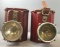 Group of 2 antique electric lanterns
