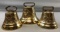 Group of 3 Vintage brass cattle bells
