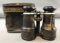 Vintage Military Binoculars in Case