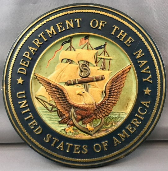 Vintage Department of the Navy Sign