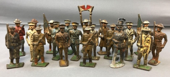 Group of 21 Antique Lead Soldiers