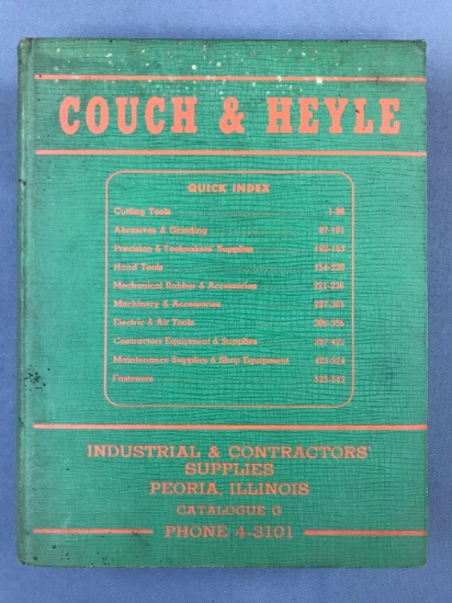 Couch and Heyle industrial and contractor supplies catalog 1958