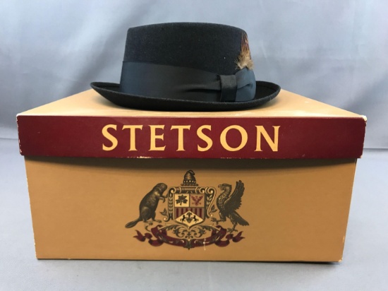 Vintage Stetson The Gun Club Hat In Original Box