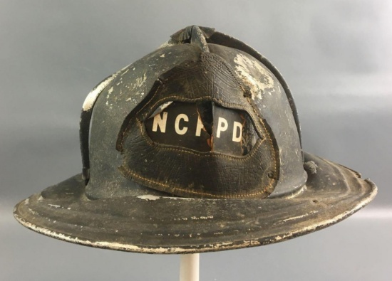 Vintage Metal Firefighters Helmet