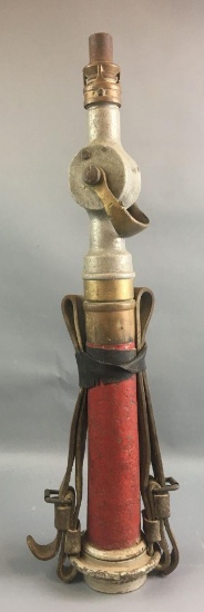 Vintage Brass Fire Hose Nozzle