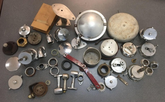 Large Group Of Vintage Firetruck Parts