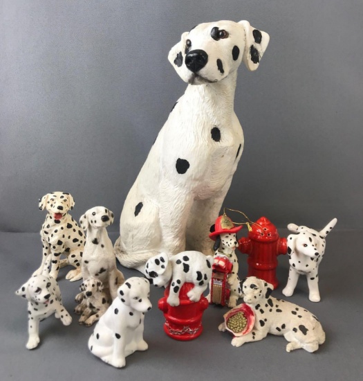 Group of 10 Dalmatian figurines