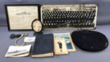 Group of Vintage Navy Photos, Books, Tags and more