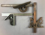 Group of 3 Vintage Adjustable Combination Square