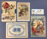 Group of 5 Antique McCormick, Case Advertising