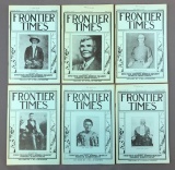 Group of six vintage frontier times publications