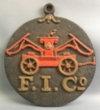 Cast Iron Firemen Sign