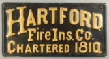Reproduction Hartford Fire Ins. Co. Metal Sign