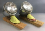 Pair of Antique Seagrave Firetruck Headlights