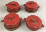 Group of 4 Vintage Brass Firetruck Parts