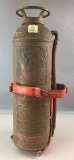 Antique Elk Hart Brass Fire Extinguisher