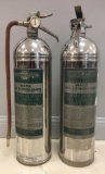 Group of 2 Vintage American LaFrance Fire Extinguishers