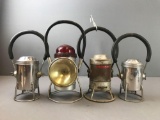 Group of 4 Railroad Lanterns