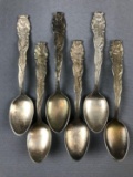 Group of 6 Antique Avery Company Silverplate Spoons