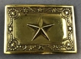 Vintage pressed brass/metal belt buckle