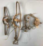 Group of 4 Vintage Metal animal traps