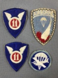 Group of 4 Vintage Military Patches