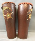 Vintage Leather Gaiters