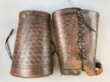 Antique Leather Spats/Gaiters