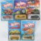 Group of 5 Hot Wheels Die-Cast Vehicles in Original Packaging