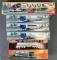 Group of 6 toy trucks in original packaging