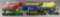 Group of 8 HO scale model train cars