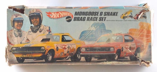 Hot Wheels Mongoose and Snake Drag Race Set with Original Box