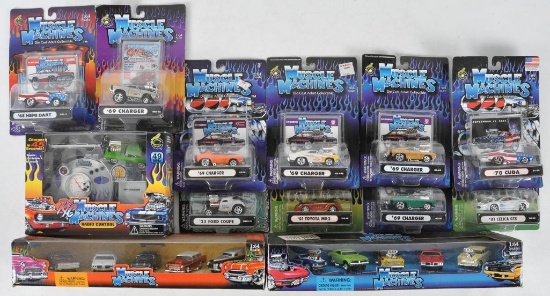 Group of 11 Muscle Machines Die-Cast Vehicles in Original Packaging