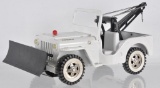 Tonka Toys Pressed Steel Wrecker Jeep with Snow Plow Blade