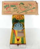 Vintage Marx Tin Litho Marx-A-Score Skee Ball with Original Box