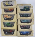 Group of 10 Matchbox Models of Yesteryear Die-Cast Vehicles with Original Boxes