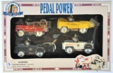 Pedal Power Die-Cast Pedal Car Set in Original Box