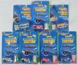 Group of 7 Hot Wheels Super California Customs Die-Cast Vehicles in Original Packaging