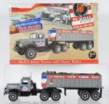 First Gear WW2 Historical Series Mack L Series Tractor with Dump Trailer and Original Box