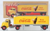 Coca-Cola 1/25th Scale Die-Cast Semi Truck and Trailer with Original Box