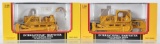 Group of 2 First Gear International Harvester TD-25 Die-Cast Dozers in Original Boxes