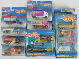 Group of 8 Hot Wheels Haulers Die-Cast Vehicles in Original Packaging